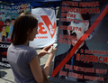 Пикет против концерта Мэрилина Мэнсона в Новосибирске. Фото: Александр Кряжев/РИА "Новости"