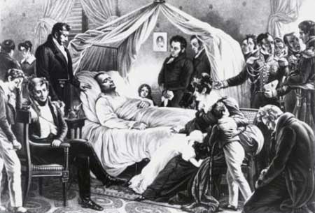 Сцена смерти Наполеона
