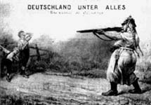 Германия против всех Открытка времен Первой мировой войны. С сайта 1septemer.ru