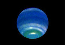 Нептун. Фото, полученное "Хабблом". С сайта www.news.wisc.edu