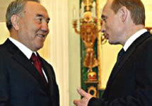 Владимир Путин и Нурсултан Назарбаев. Фото АР