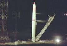 Ракета-носитель 'Зенит' перед стартом  (Фото ТАСС)