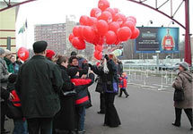 Предвыборные  шарики  СПС. Фото с сайта  www.ya-deputat.ru
