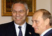 Колин Пауэлл и Владимир Путин (справа). Изображение с сайта BBC
