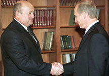 Михаил Фрадков и Владимир   Путин. Фото с сайта  ВВС.