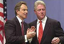 Билл Клинтон и   Тони Блэр. Фото с сайта ВВС