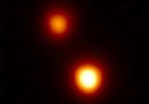 Изображение двойного коричнего карлика (фантазия художника, Harvard-Smithsonian Center for Astrophysics)