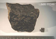 Метеорит MIL 03346, найденный в Антарктиде. Фото NASA