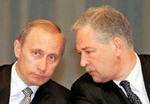 Владимир Путин и Борис Грызлов. Фото АР