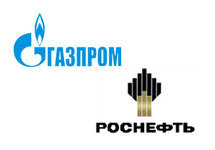 Газпром и Роснефть.