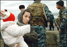 Чеченская беженка. Фото  АР