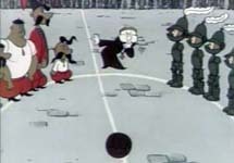 Кадр из мультфильма ''Как казаки в футбол играли''. С сайта Мультик.Ру