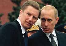 Сергей Иванов  и Путин. Фото Reuters