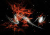Гигантские галактические "блобы". Фото с сайта www.spitzer.caltech.edu