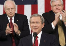 Джордж Буш выступает перед Конгрессом. Фото АР