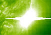 Экстремальная солнечная вспышка 4 ноября 2003 года. Фото SOHO/NASA/ESA с сайта www.livescience.com
