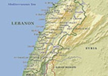 Карта Ливана. Фото с сайта www.isra.ru