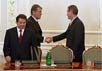 Ющенко на встрече с российскими предпринимателями. Фото ''Коммерсанта''