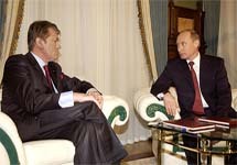Владимир Путин и Виктор Ющенко. Фото пресс-службы президента России