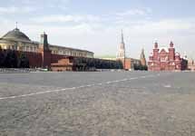 Пустая Красная Площадь. Фото с сайта moscow.co.ru