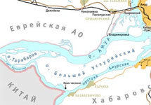 Передаваемые Китаю острова, фрагмент карты с сайта transsib.ru