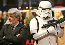 Режиссер ''Звездных войн'' Джордж Лукас. Фото с сайта http://news.yahoo.com