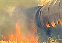 Пожар на нефтебазе в Ногинске. Фото с сайта NEWSRU.com