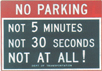 Знак запрета парковки. С сайта www.nyc.gov