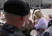 Минский ОМОНовец бъет в лицо Светланцу Завадскую на митинге, посвященном 4-летней годовщине его исчезновения