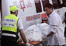 После взрыва в Натанье. Фото с сайта YahooNews