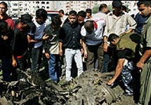 Последствия ракетного удара в Газе. Фото с сайта ВВС