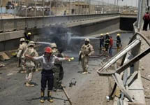 После атаки на иракских военных 2 августа 2005 года. Фото АР