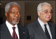 Кофи Аннан и Бенон Севан. Фото АР