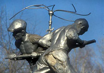 Металлурги. Скульптура в Новокузнецке. Фото Дмитрия Борко/Грани.Ру