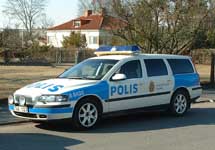 Шведская полиция. Фото с сайта www.volvoclub.org.uk