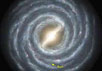 Так художник представляет себе форму Млечного пути. Изображение NASA/JPL-Caltech/R. Hurt (SSC/Caltech)