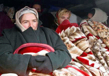 Чеченские беженцы. Фото с сайта www.hro.org