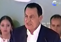 Хосни Мубарак. Кадр РТР