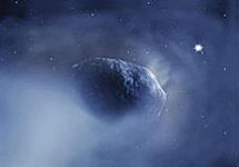 Некоторые астероиды, орбиты которых подобны орбитам комет, фактически и являются такими бывшими кометами, потерявшими газовую составляющую и другие летучие компоненты. Изображение ESA с сайта www.spaceref.com
