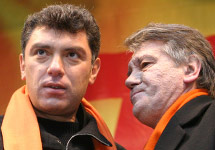 Немцов и Ющенко. Фото с сайта nemtsov.ru