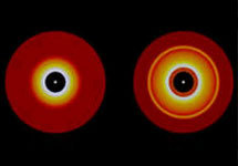 http://www.newscientist.com/news/news.jsp?id=ns99992832
The simulation shows the planet formation process producing bright ring