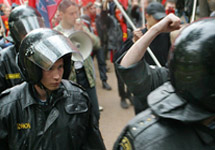 Левый марш "Антикапитализм". Фото Дм.Борко/Грани.Ру
