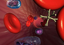 Нанокапсулы, введённые в кровь, перемещаются по организму человека в поисках больных клеток. (Иллюстрация NASA с сайта www.compulenta.ru)