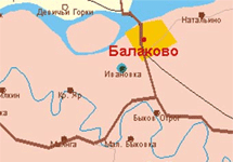 Фрагмент карты Саратовской области. Изображение с сайта www.isrt.ru