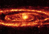 Туманность Андромеды. Мозаика, составленная из 11 тысяч снимков "Спитцера", работающего в инфракрасном диапазоне