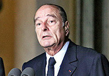 Жак Ширак после заседания Совета внутренней безопасности. Фото с сайта YahooNews