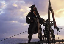 Кадр из кинофильма ''Пираты карибского моря''