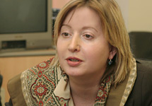 Ольга Романова в редакции Граней. Фото Граней.Ру