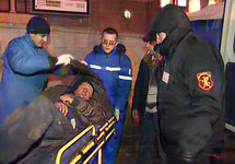 Похолодание в Москве: скорая помощь собирает жертв обморожения. Кадр 1 канала
