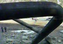 Взорванный в Северной Осетии газопровод. Кадр 1 телеканала